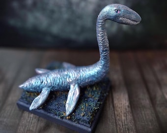 Handcrafted Loch Ness Monster Sculpture - Unique Home Decor