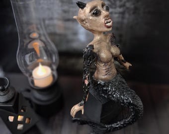 Whimsical Sirene Sculpture - Unique Mermaid Art Piece for Collectors