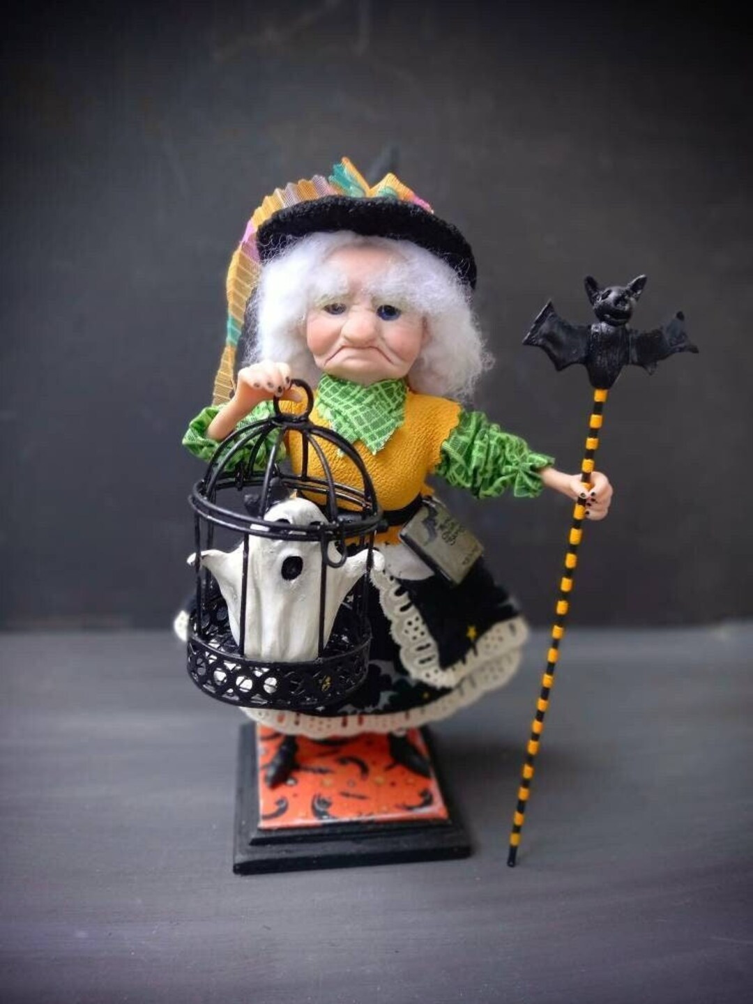 Witch Art Doll, Halloween Home Decor, Vintage Halloween - Etsy