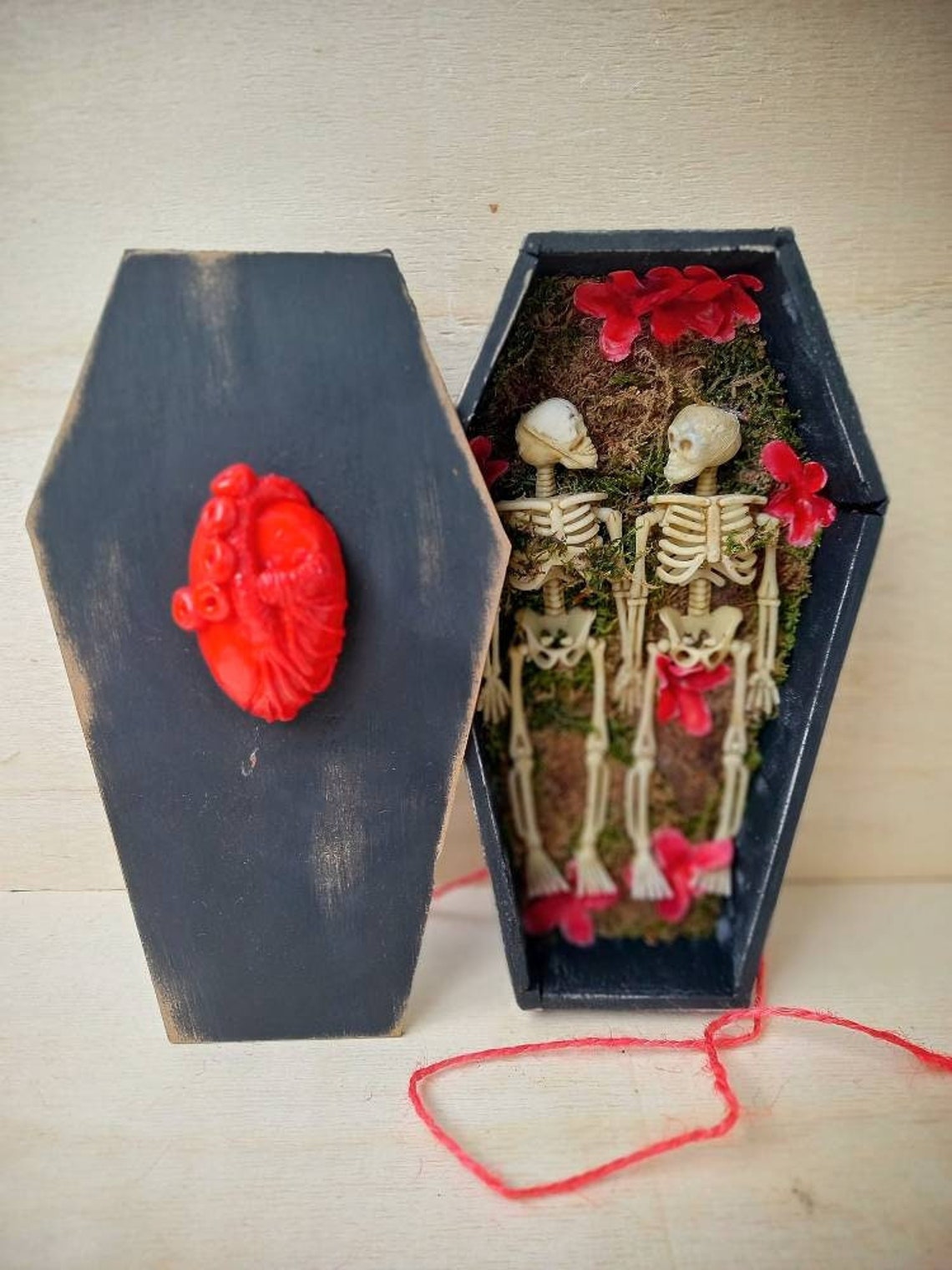 Eternal Love Skeleton Couple Skeleton Doll Anatomical Heart | Etsy