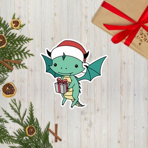 Cute Christmas dragon sticker