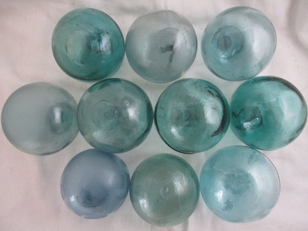 Ten Authentic Vintage Glass Floats, Alaska Beach Combed Etsy