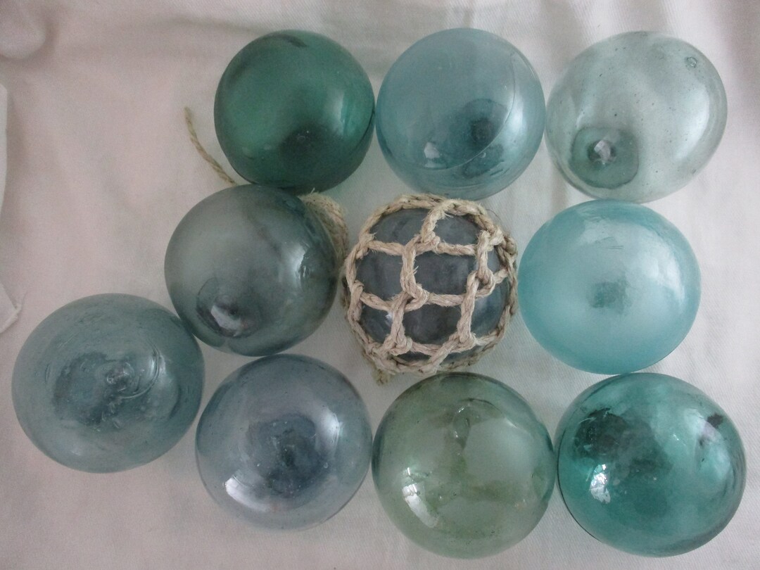Ten Authentic Vintage Glass Floats, Alaska Beach Combed Etsy