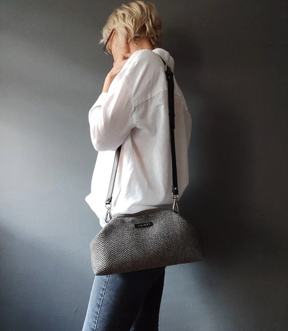 Dark gray purse hotsell
