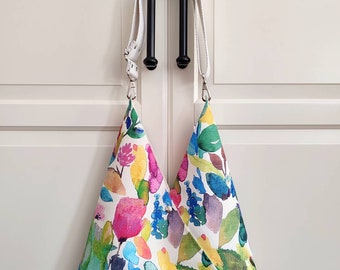 Colorful Summer Hobo Bag, Lightweight Japanese Tote Bag