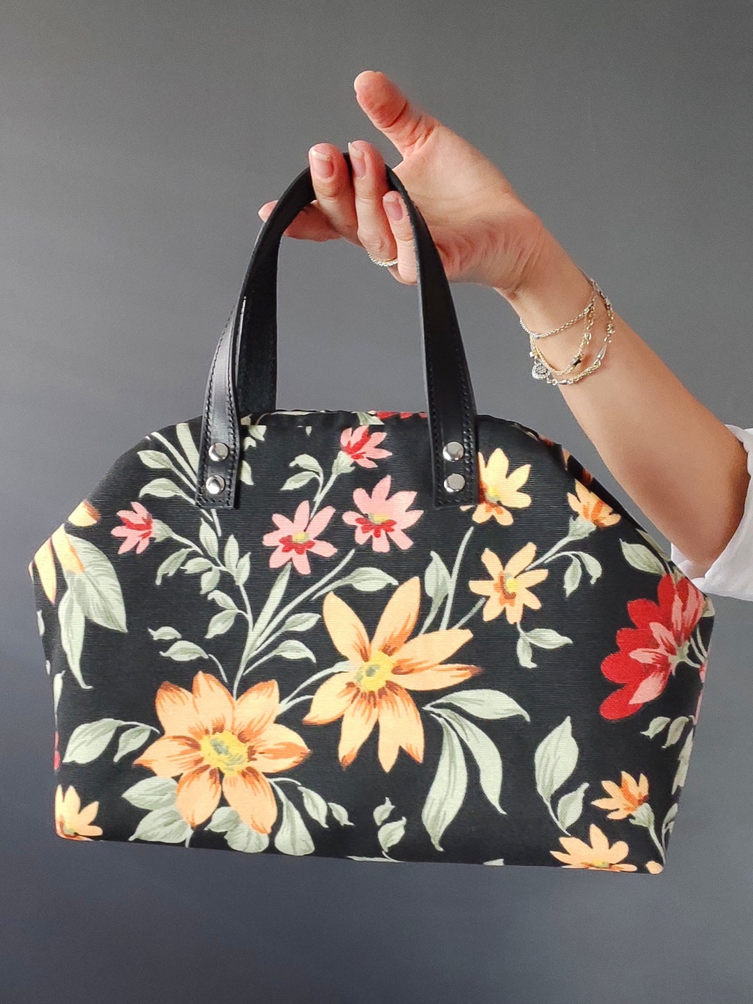 English Garden, Juliet Rose, Canvas Shoulder Bag, Flowers