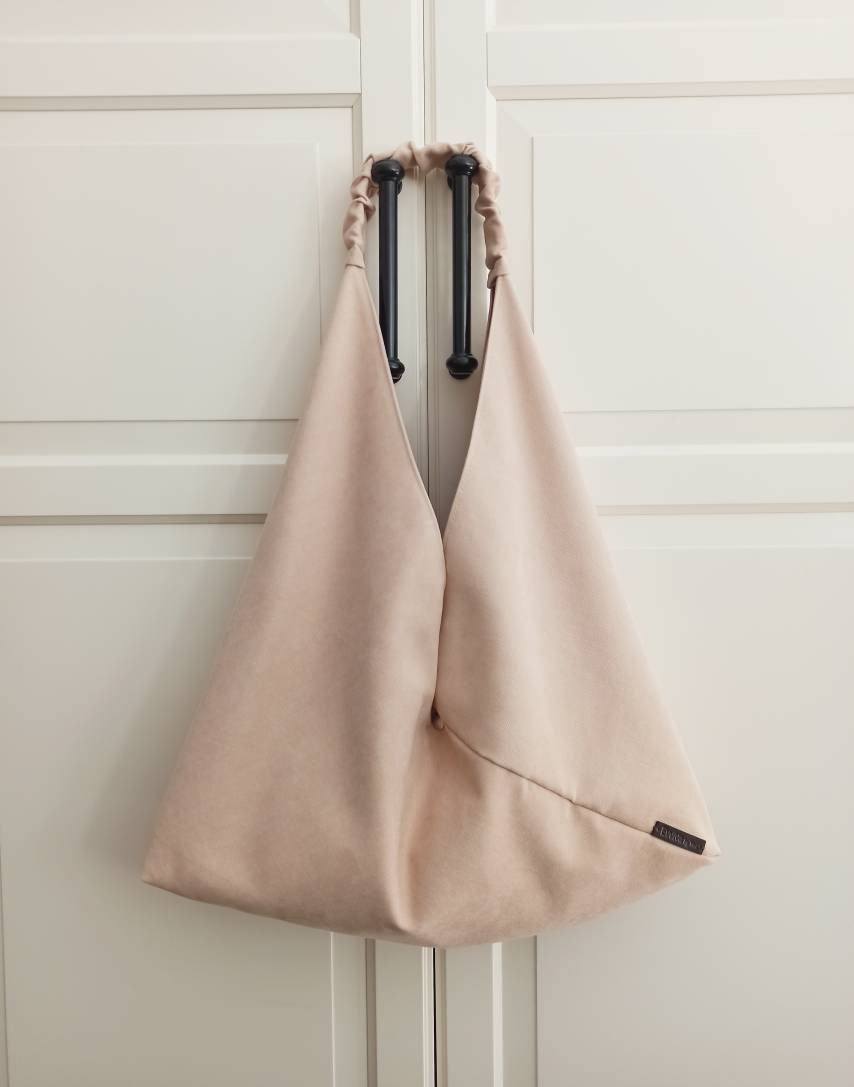 Bolso de origami japones minimalista ligero con forro y bolsillos bolso de hombro para mujer Triangle bolso Azuma Etsy Espana
