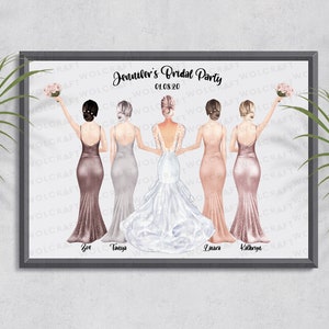 Bridal Party Print | Wedding Print | Bride Tribe Gift | Bridal Print | Bridal Gift