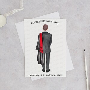 Tarjeta de graduación personalizada para hombre / Tarjeta de graduación / Tarjeta de hermano / Tarjeta de hijo / Tarjeta de nieto