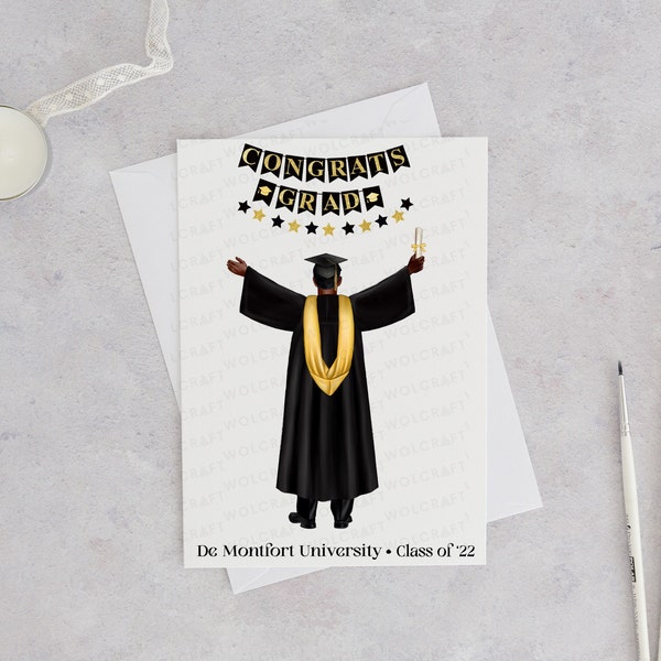 Personalised Grad Guy Card | Graduation Card | Brother Card | Son Card | Friend Card