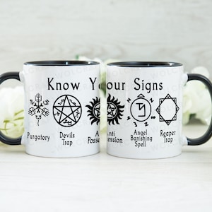 Supernatural Mug | Personalised Mug | Supernatural Signs Mug |