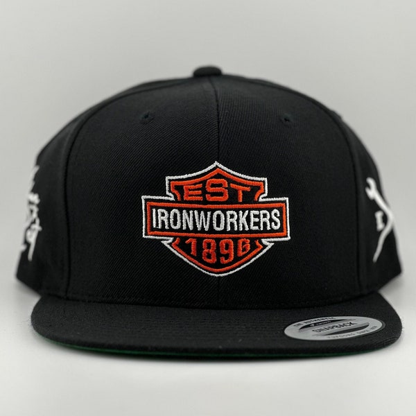 Ironworker Hat | Union Ironworker Hat | Mens Hat | Blue Collar Hat | Dad Hat | Construction Hat | Welding Hat | Rodbuster Hat |