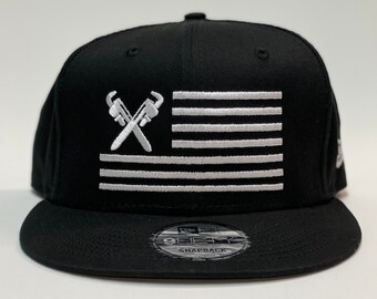 Plumber USA Snapback Hat | Wrench Hat | Plumber Hat | Pipeliner | Union Plumber | City Plumber | Pipefitter | Union Life | Union Proud