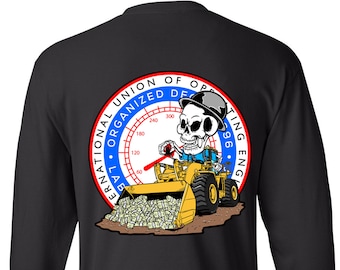 Heavy Equipment Operator Long Sleeve | Union Operator T-shirt | Operator T-shirt | Proud Operator T-shirt | Mens T-shirt | Operator Gear |