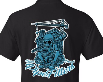 Pipefitter T-shirt | Union Pipefitter T-shirt |  Plumber T-shirt | Proud Pipefitter T-shirt | Men T-shirt | Construction Shirt | Blue Collar