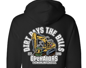 Operator Hoodie | Heavy Equipment Operator | Union Operator Gear | Union Proud | Blue Collar | Operator Gear | Crane Operator | Construction