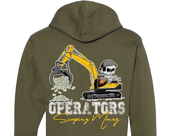 Operator Hoodie | Heavy Equipment Operator | Union Operator Gear | Union Proud | Blue Collar | Operator Gear | Crane Operator | Construction