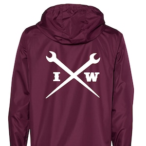 Ironworker Windbreaker Jacket | Union Ironworker | Union Welder | Union Money | Building America | Blue Collar | Spuds | Iron Beam |