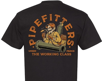 Pipefitter T-shirt | Union Pipefitter T-shirt |  Plumber T-shirt | Proud Pipefitter T-shirt | Men T-shirt | Construction Shirt | Blue Collar