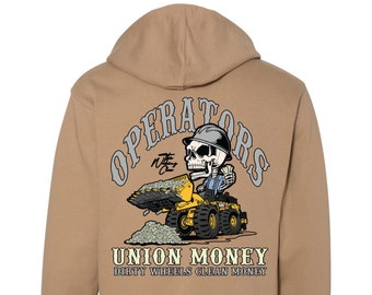 Operator Hoodie | Heavy Equipment Operator | Union Operator Gear | Union Proud | Blue Collar | Operator Gear | Crane Operator | Construction