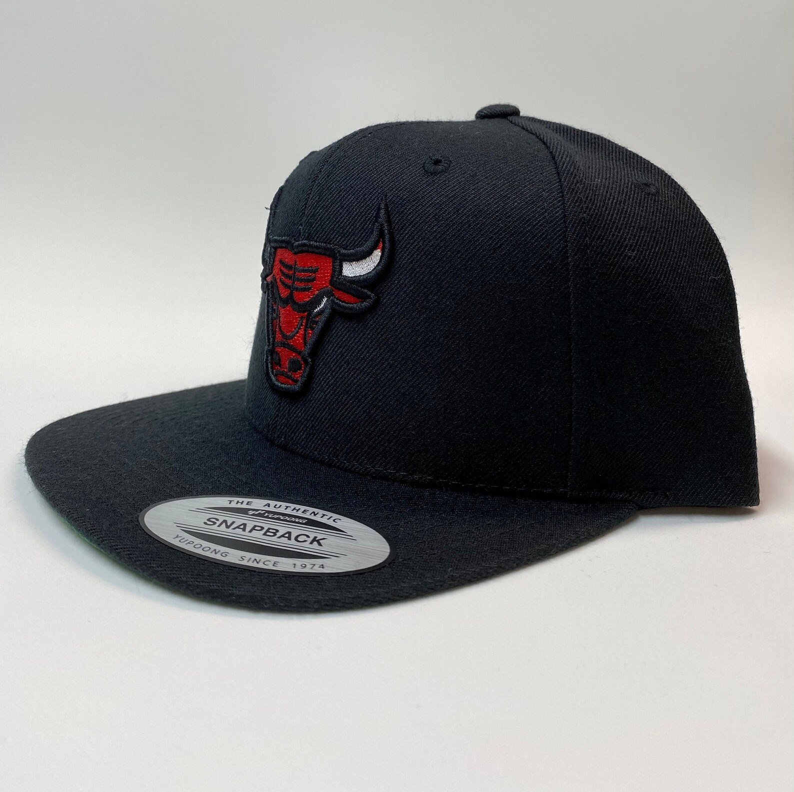 Chicago Bulls Snapback cap black Baseball cap Yupoong classic | Etsy