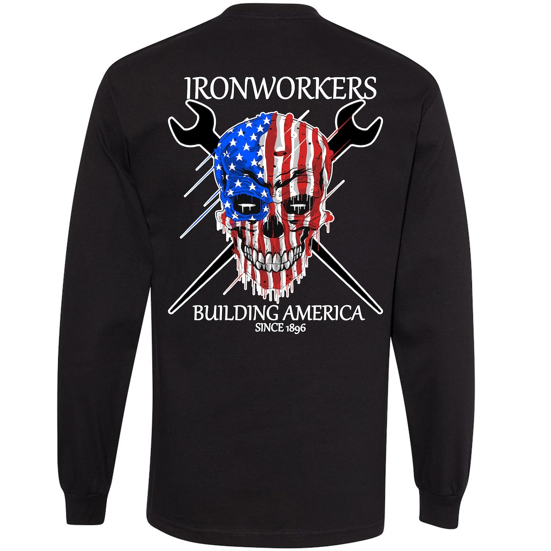 Ironworker Long Sleeve Union Ironworker Tshirt Welding Etsy