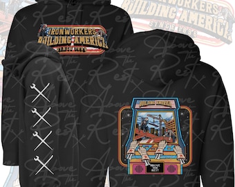Ironworker Pullover Hoodie | Blue Collar | Ironworker Husband | Dad Gift | Union Proud | Welder | Ironworker Clothing | Ironworker Trade |