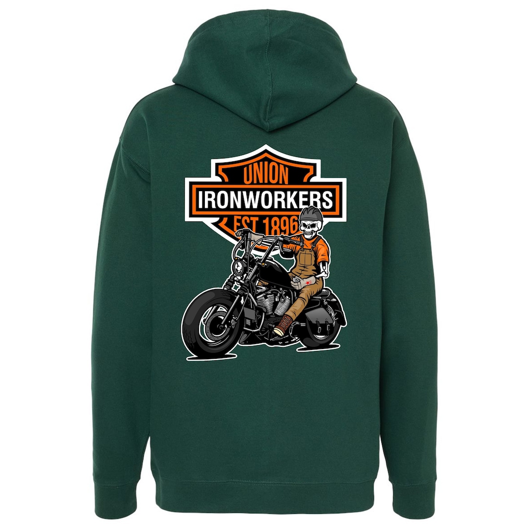 Ironworker Pullover Hoodie Blue Collar Ironworker Husband Dad Gift