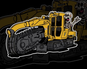 Operator Sticker | Heavy Equipment Operator Sticker | Union Operator Sticker | Blue Collar Sticker | Excavator Sticker | Crane Sticker |