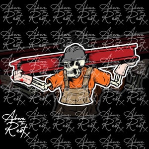 Ironworker Sticker | Union Ironworker Sticker | Rodbuster Sticker | Welding Sticker | Car Decal | Car Sticker | Vinyl Sticker | Blue Collar