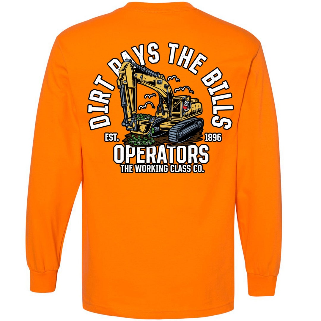 Heavy Equipment Operator Long Sleeve | Union Operator T-shirt ...