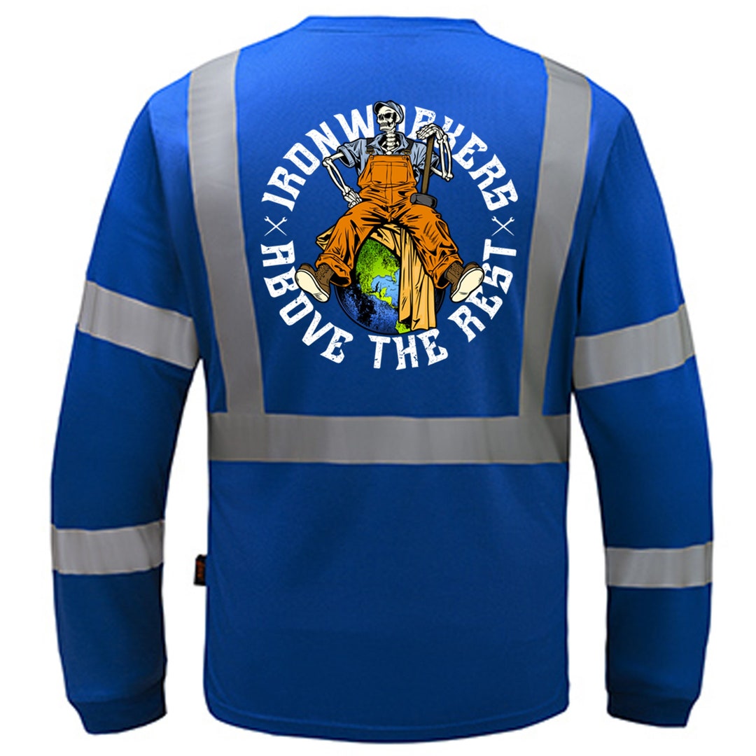 Ironworker Reflective Long Sleeve Union Ironworker Gear Etsy