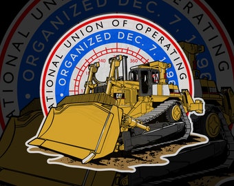 Operator Sticker | Heavy Equipment Operator Sticker | Union Operator Sticker | Blue Collar Sticker | Excavator Sticker | Crane Sticker |