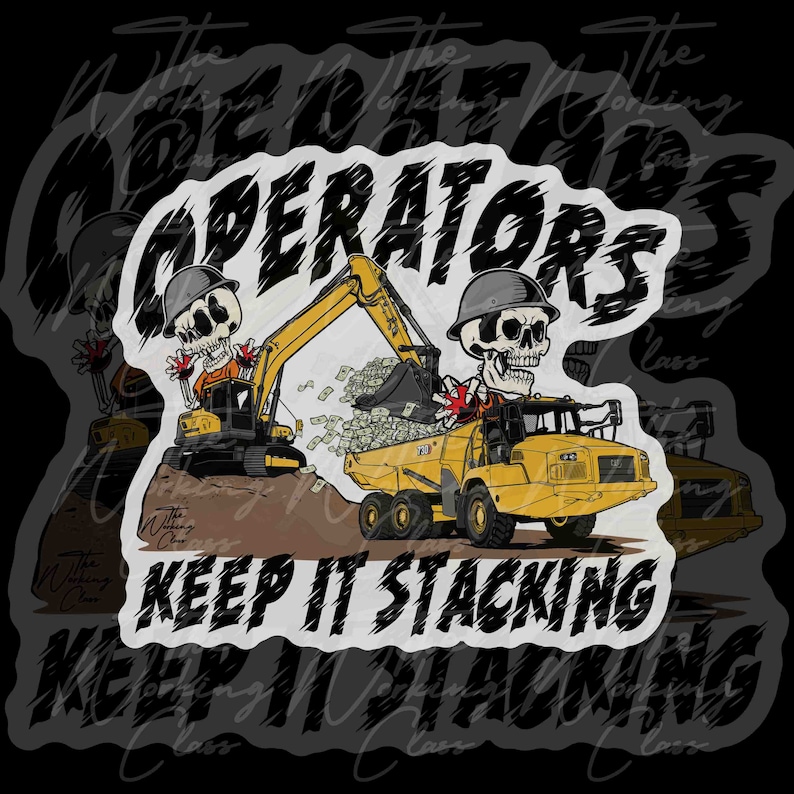 Deinstall Operator Sticker Operator Sticker | Heavy Equipment Operator Sticker | Union Operator ...