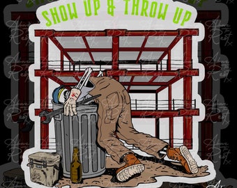 Ironworker Sticker | Union Ironworker Sticker | Rodbuster Sticker | Welding Sticker | Car Decal | Car Sticker | Vinyl Sticker | Blue Collar