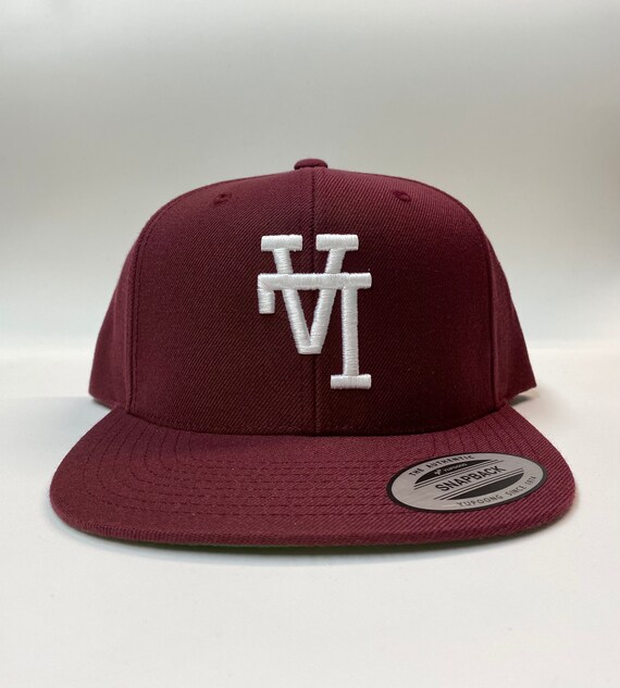LA Los Angeles upside Down Cap Maroon 