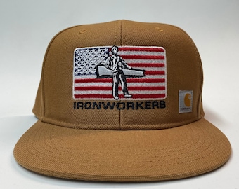Ironworker Snapback Hat | Union Ironworker Gear | Ironworker Apparel | Ironworker Hat | Rodbuster | Blue Collar | Mens Hat | Dad Hat |
