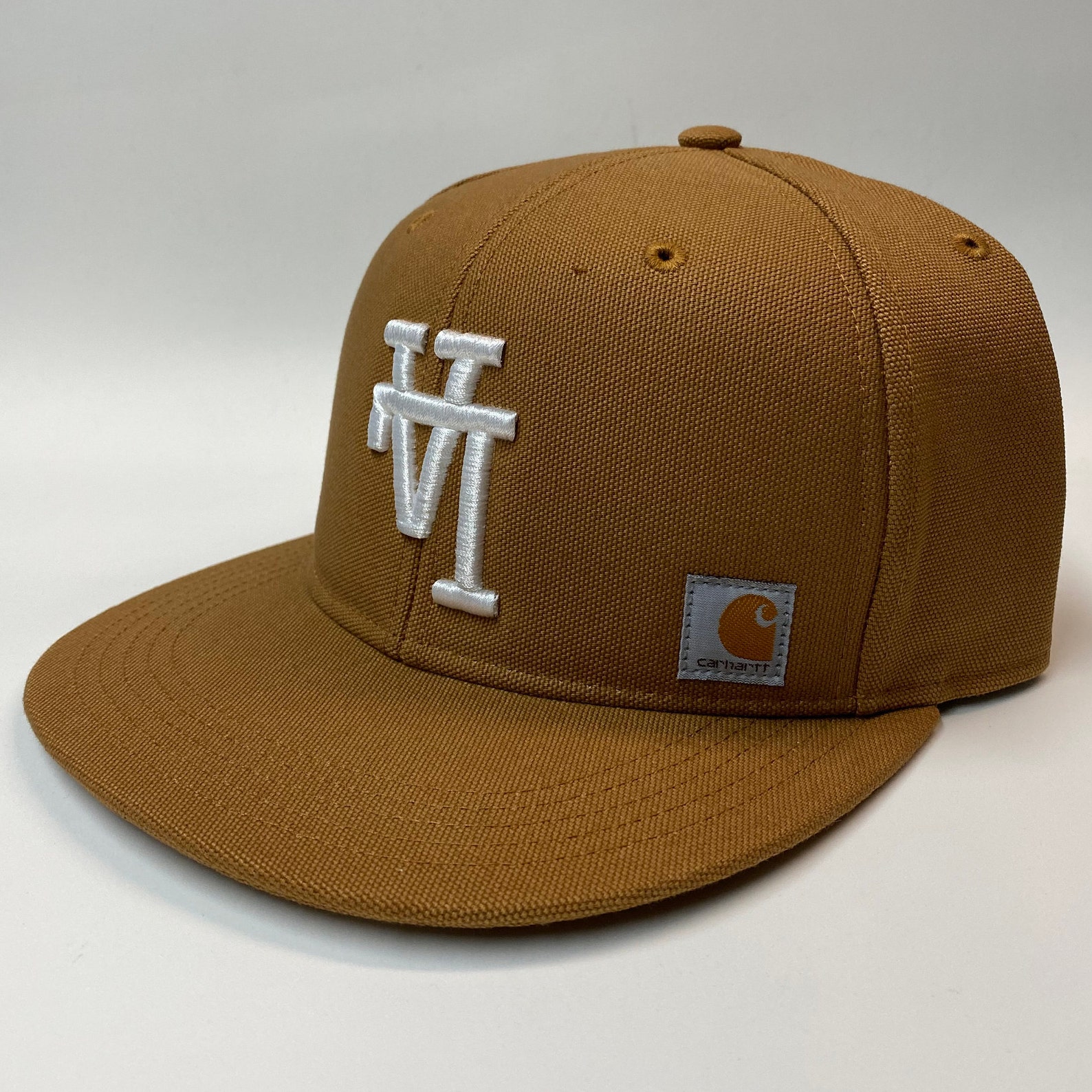 brown snapback cap