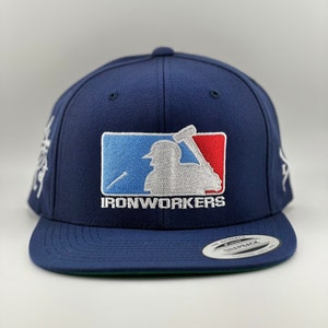Ironworker Snapback Hat | Union Ironworker Hat | Ironworker Hat | Dad Hat | Blue Collar Hat | Mens Hat | Rodbuster Hat | Ironworker Gear |