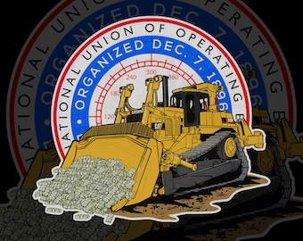 Operator Sticker | Heavy Equipment Operator Sticker | Union Operator Sticker | Blue Collar Sticker | Excavator Sticker | Crane Sticker |
