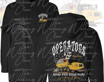Operator Hoodie | Heavy Equipment Operator | Union Operator Gear | Union Proud | Blue Collar | Operator Gear | Crane Operator | Construction
