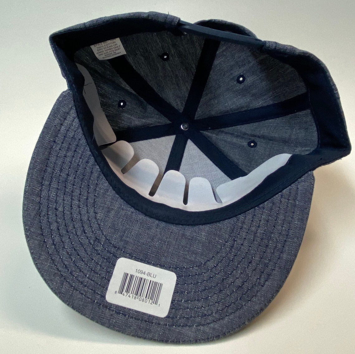 LA Los Angeles upside down cap Denim Blue baseball cap think Etsy