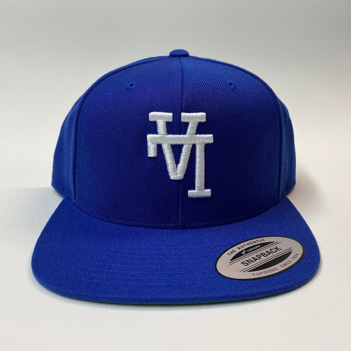 LA Los Angeles upside Down Cap Royal Blue Basketball Cap Etsy