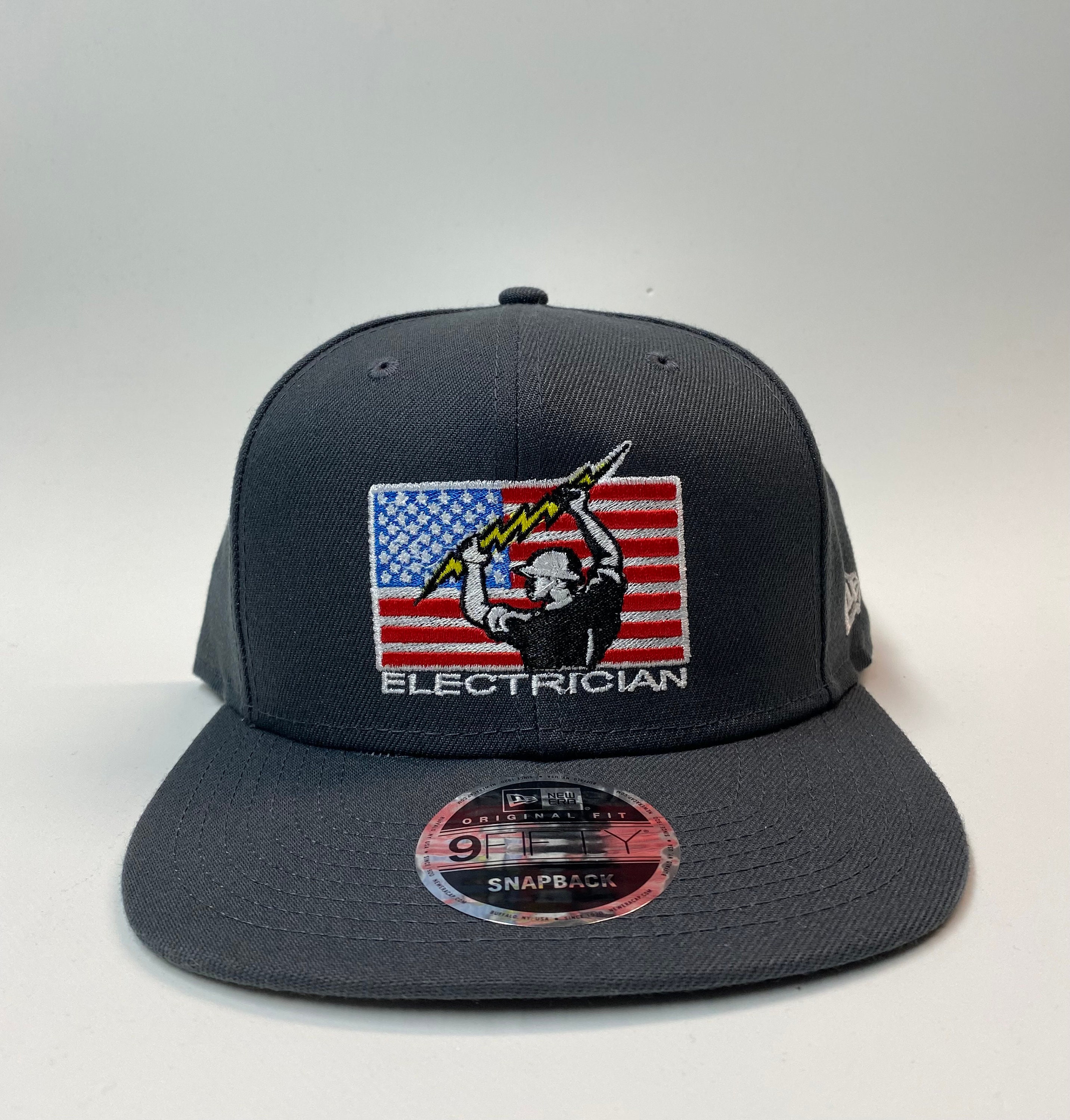 USA Electrician 9/50 Snapback Hat Union 