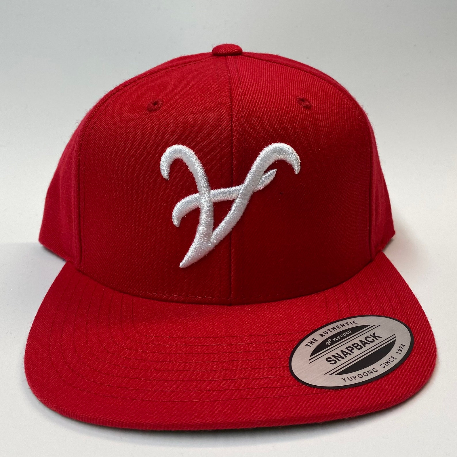 Atlanta A UPSIDE DOWN Black Yupoong Snapback hat classic | Etsy