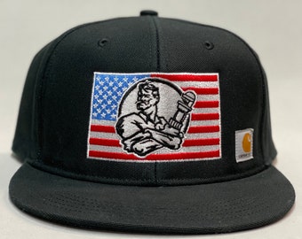 Plumber USA Carhartt Snapback Hat | Wrench Hat | Plumber Hat | Pipeliner | Union Plumber | Carhartt Hat | City Plumber | Pipefitter |