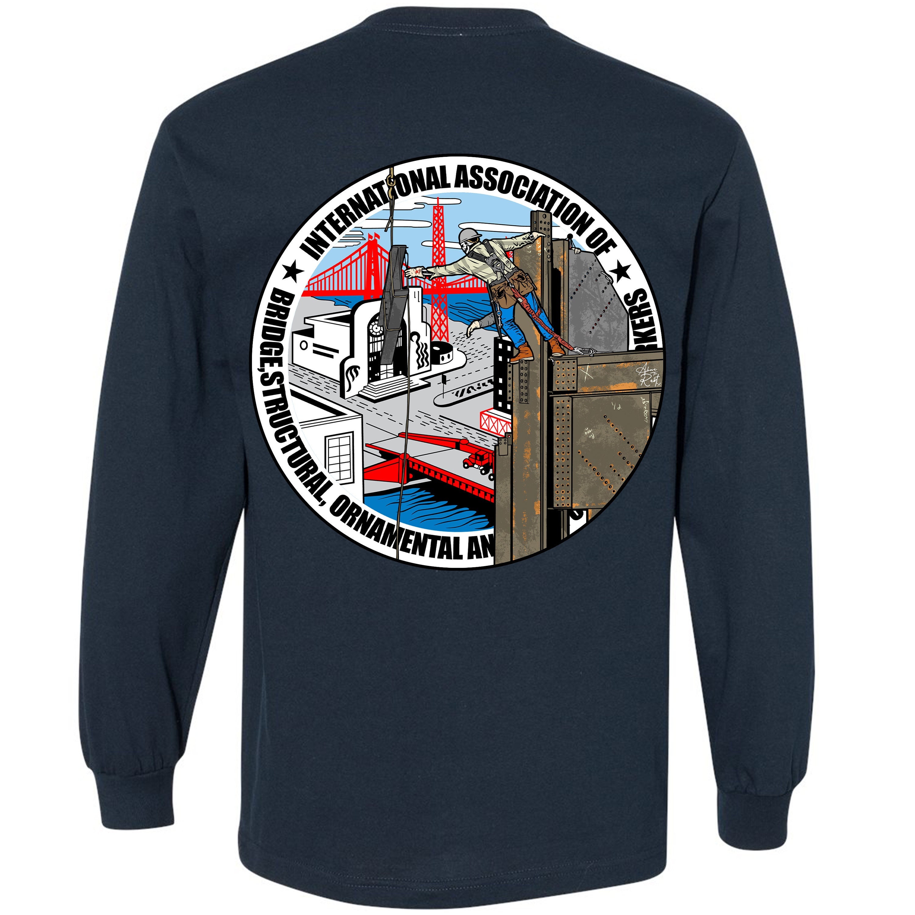 Ironworker Long Sleeve | Union Ironworker T-shirt | Welding T-shirt | Proud Ironworker T-shirt | Mens T-shirt | Construction Shirt |