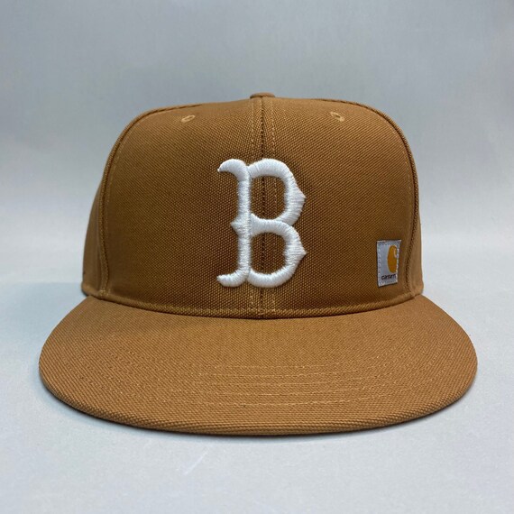 Boston B Carhartt Brown Snapback Hat 