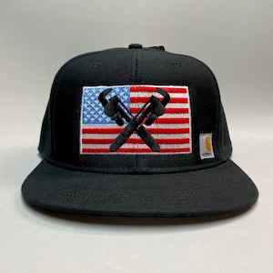 Plumber USA Carhartt Snapback Hat | Wrench Hat | Plumber Hat | Pipeliner | Union Plumber | Carhartt Hat | City Plumber | Pipefitter |