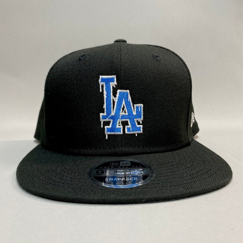 LA Drip 9/50 Snapback Hat Los Angeles Hat Think Blue Go Etsy